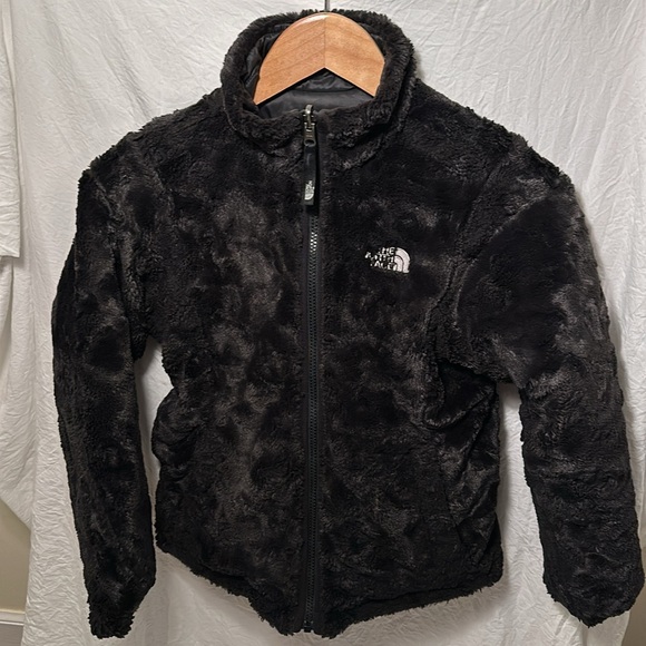 THE NORTH FACE | black/black Reversible Mossbud Swirl Jacket Girls M (10-12) - Picture 4 of 6
